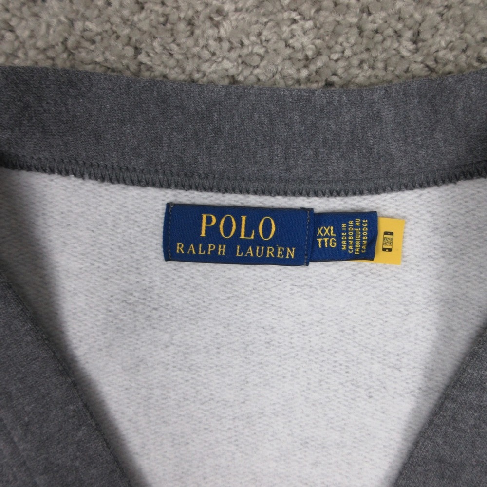 Polo by Ralph Lauren Gray V‑Neck Cardigan - Picture 2 of 8